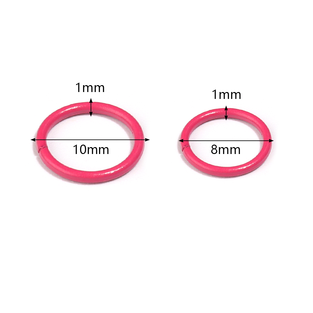 Jewelry Making Jump Rings - ห่วงเหล็กแบบเปิด ขนาด 8/10 มม. จำนวน 50
