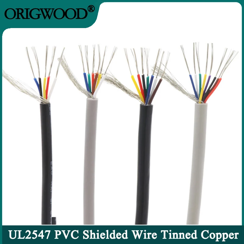 Wire 22 Gauge Copper - 5/10m UL2547 สายป้องกัน 30 28 26