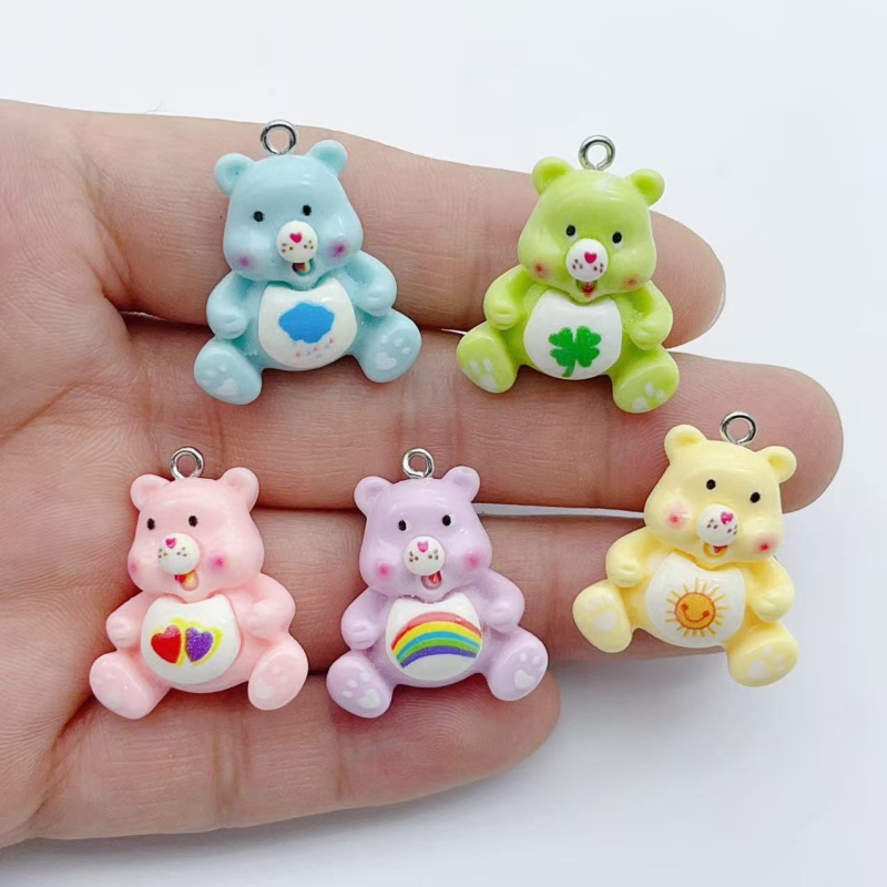 Jewelry Making With Resin - จี้รูปสัตว์การ์ตูน 10 ชิ้น สำหรับทำต่างหู สร้อยคอ สร้อยข้อมือ