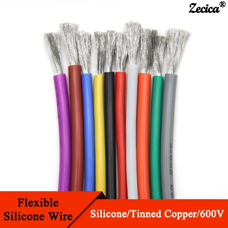 Wire 22 Gauge Copper - 1M/5M สายเคเบิลทนความร้อน 30 28 26 24