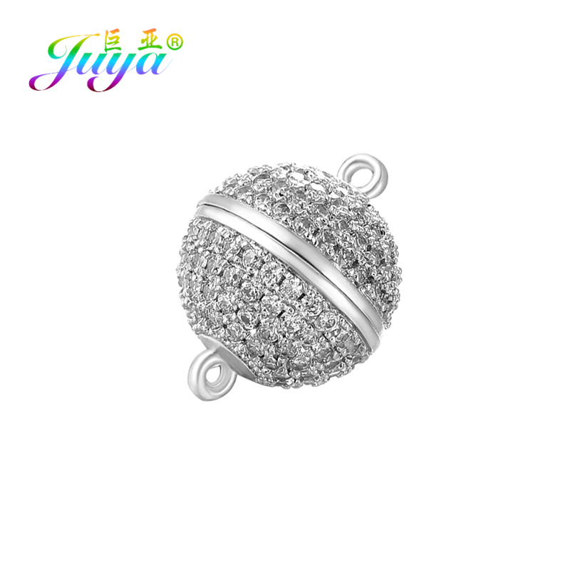 Jewelry Making Metal - Juya ลูกปัดแฮนด์เมดเครื่องประดับค้นพบ4ขนาดตะขอแม่เหล็กที่แข็งแรงสำหรับผู้หญิงคริสตัลสร้อยข้อมือไข่มุกสร้อยคอทำ