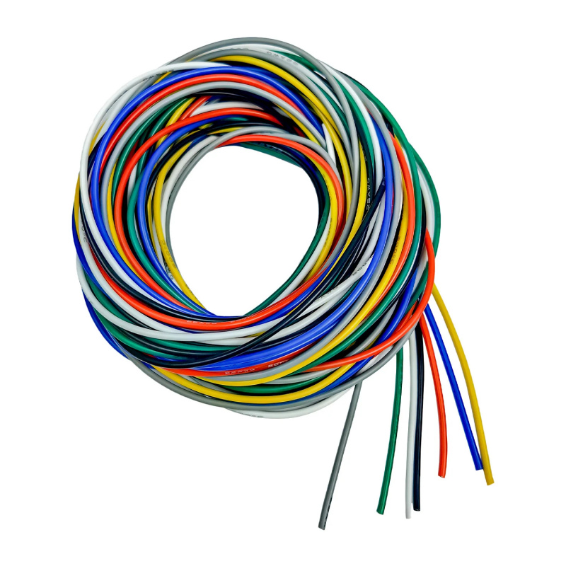 Wire 22 Gauge Copper - ชุดสายไฟฟ้าซิลิโคนแบบยืดหยุ่น 7 สี ต่อ 5 ฟุต/32.8