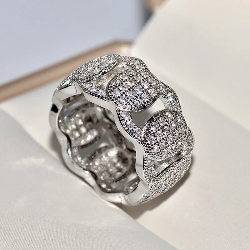 แหวนทรงรีประดับเพชรซิร์คอนเต็ม - Jewelry Making Business บทวิจารณ์และราคา