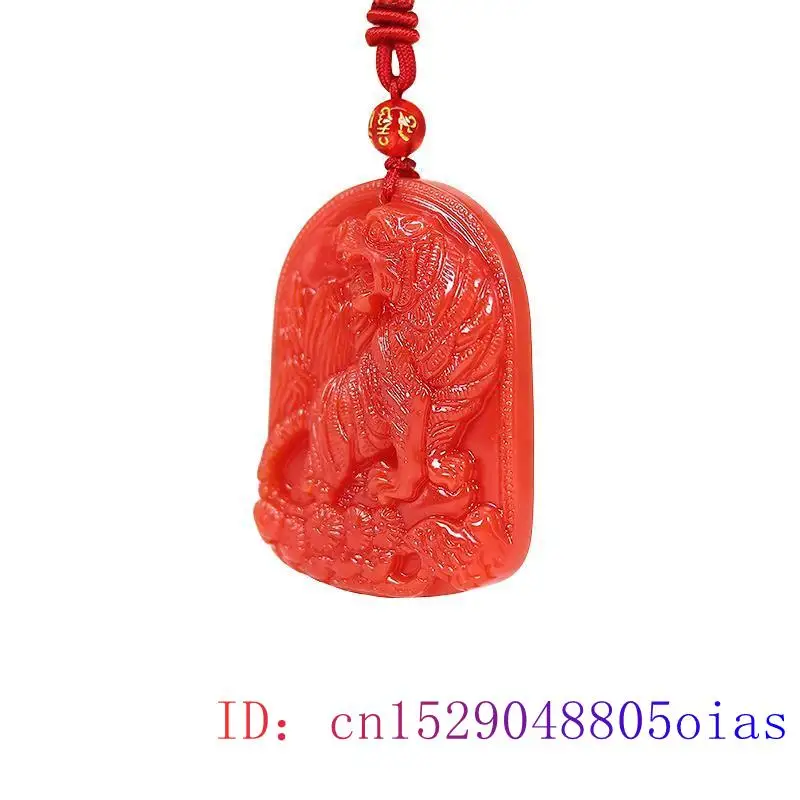 จี้หยกสีแดงรูปเสือจี้พลอยแท้เค - Jewelry Making Jewelry บทวิจารณ์และราคา