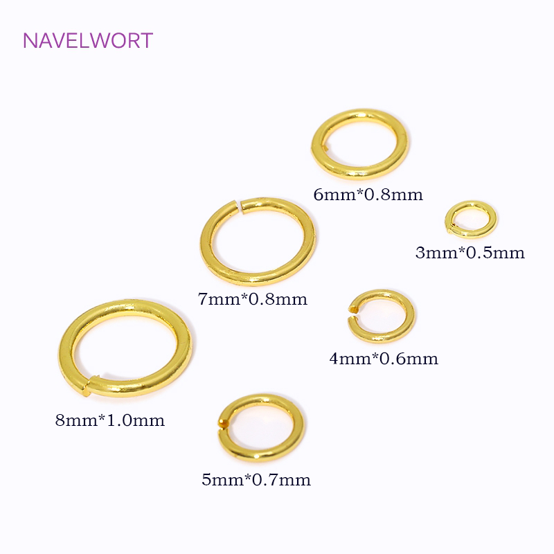 14K/18K Gold Plated แยกแหวนเปิ - Jewelry Making Jump Rings บทวิจารณ์และราคา