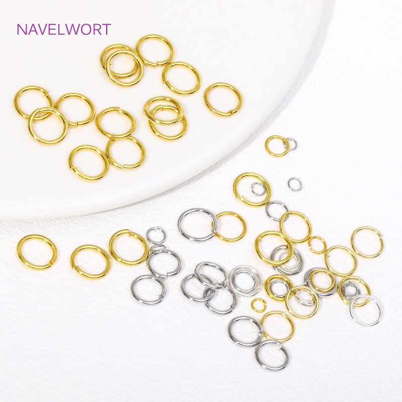 14K/18K Gold Plated แยกแหวนเปิ - Jewelry Making Jump Rings บทวิจารณ์และราคา