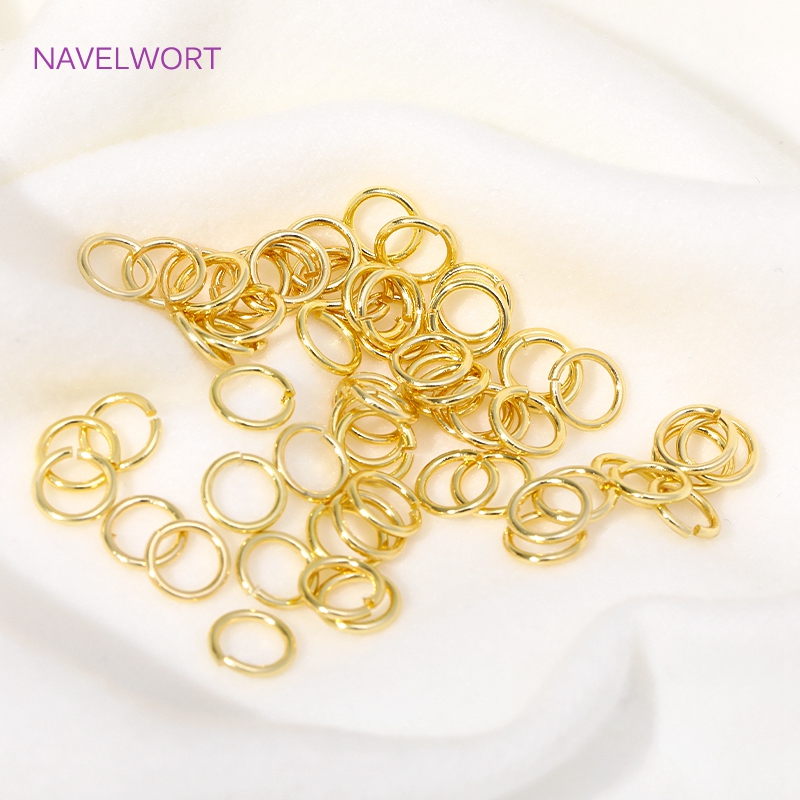 14K/18K Gold Plated แยกแหวนเปิ - Jewelry Making Jump Rings บทวิจารณ์และราคา