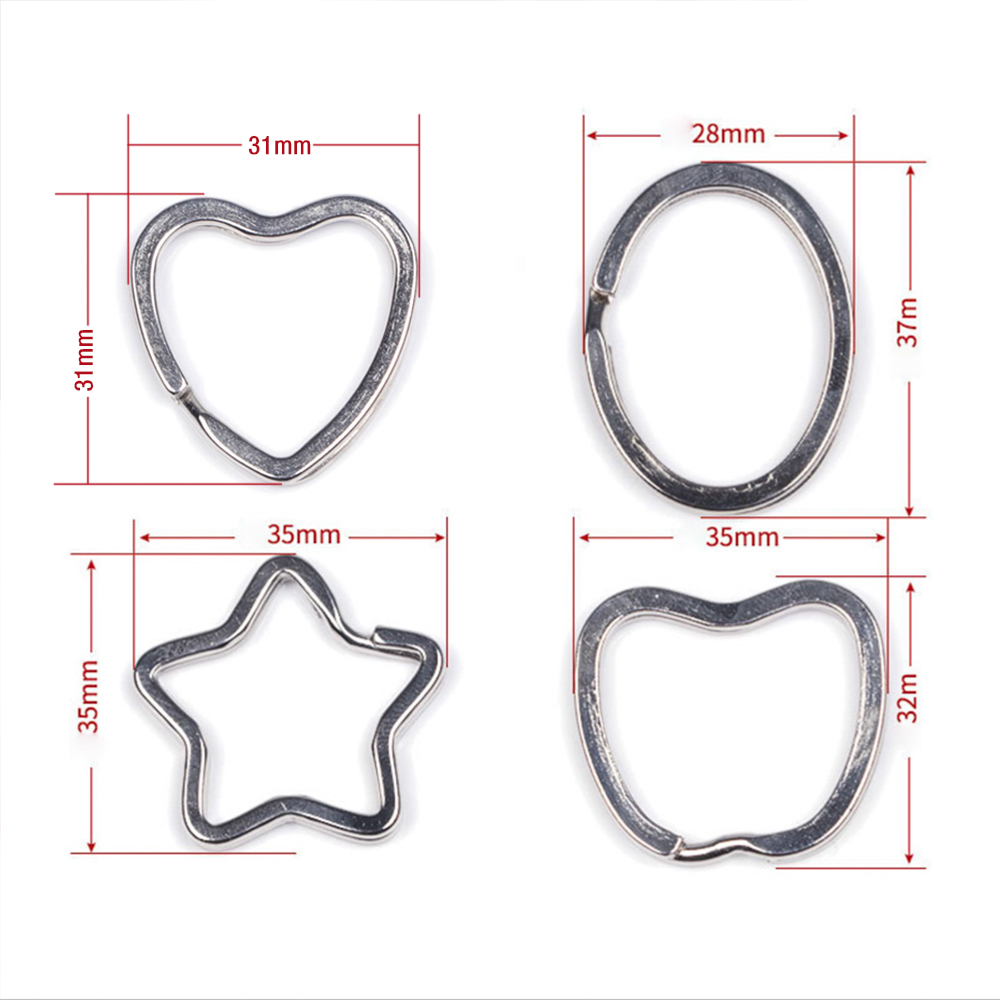 10 ชิ้น พวงกุญแจโลหะ รูปแอปเปิ - Jewelry Making Jump Rings บทวิจารณ์และราคา
