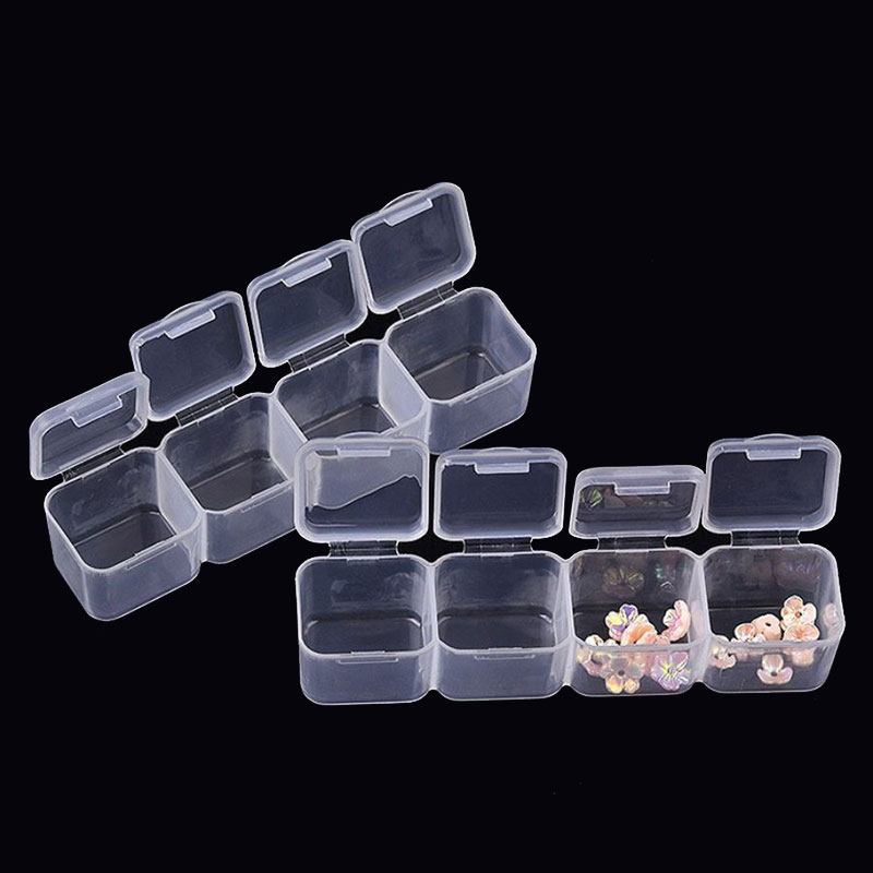 โปร่งใสเล็บ Art Organizer กล่อ - Jewelry Making Organizer Box บทวิจารณ์และราคา