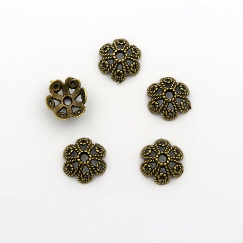 50pcs ดอกไม้ Hollow หลวม Space - Jewelry Making Business บทวิจารณ์และราคา