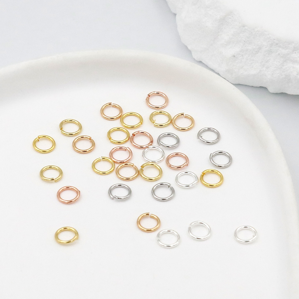 แพ็ค 925 ห่วงโลหะเงินแบบเปิด ข - Jewelry Making Jump Rings บทวิจารณ์และราคา