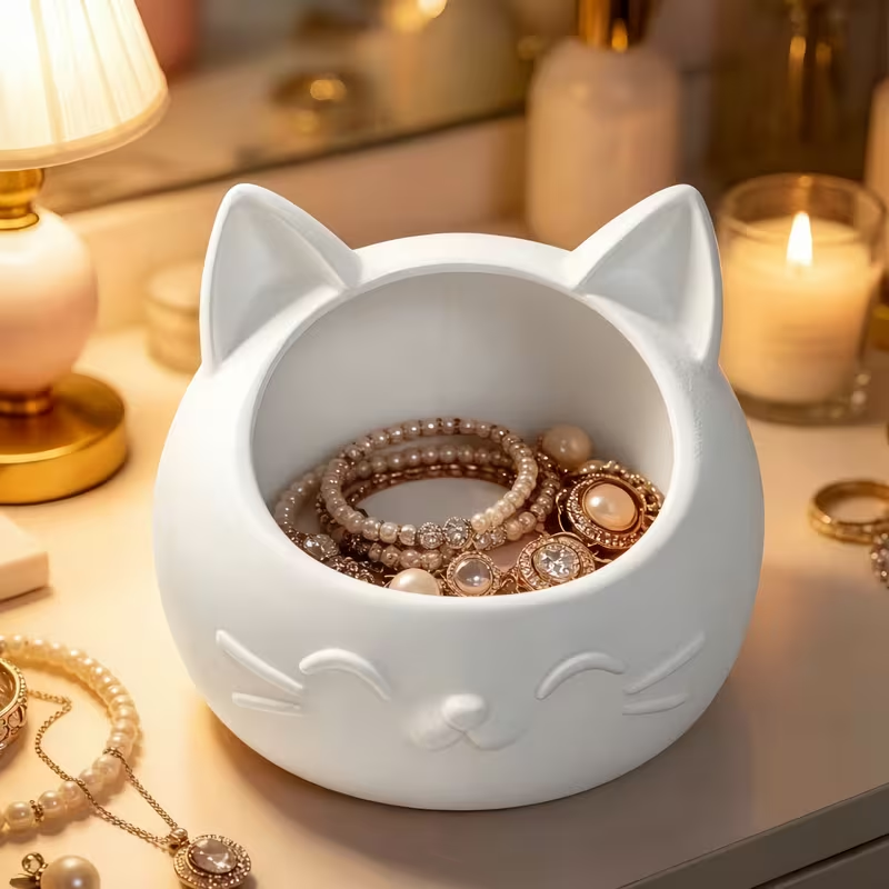 กล่องเก็บของรูปแมวการ์ตูนขนาดเ - Jewelry Making Organizer Box บทวิจารณ์และราคา