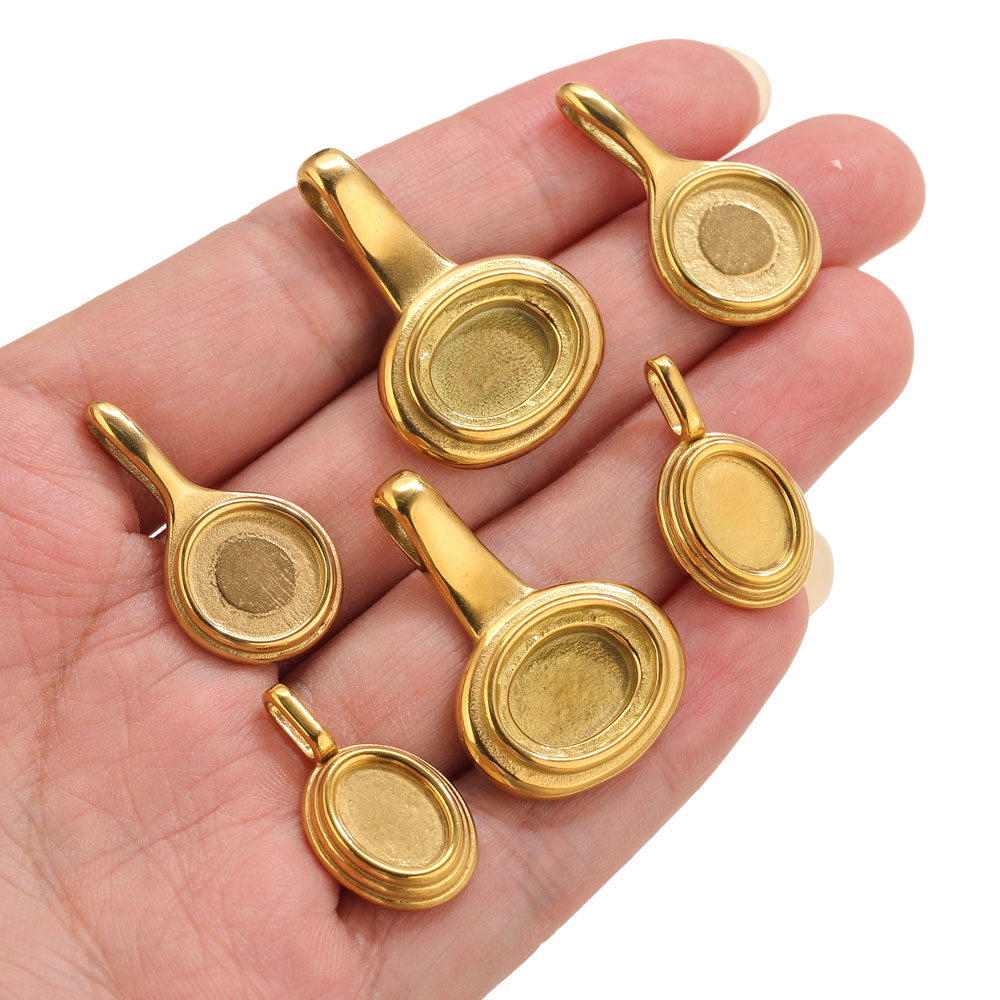 ถาดสแตนเลสทรงกลมรี 5 ชิ้น ฐานจ - Jewelry Making With Resin บทวิจารณ์และราคา