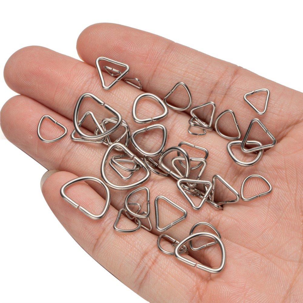 ห่วงเปิดรูปสามเหลี่ยมวงรีสแตนเ - Jewelry Making Jump Rings บทวิจารณ์และราคา