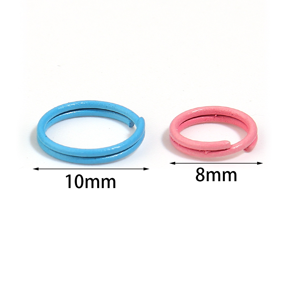 300 ชิ้น ห่วงวงกลมคู่หลากสี ขน - Jewelry Making Jump Rings บทวิจารณ์และราคา