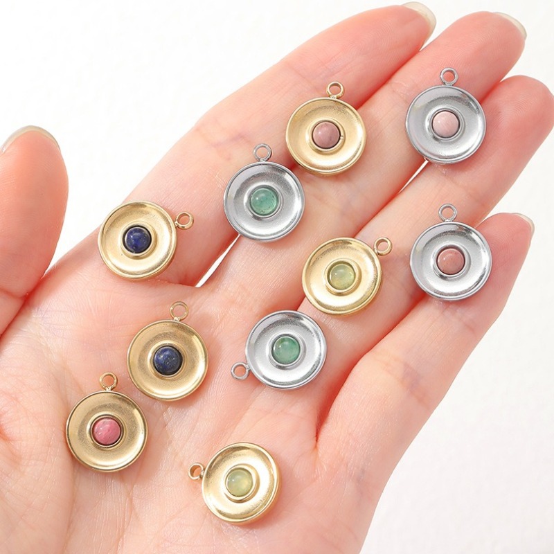 จี้หินขนาดเล็ก 6 ชิ้น แบบดิสก์ - Jewelry Making Michaels บทวิจารณ์และราคา