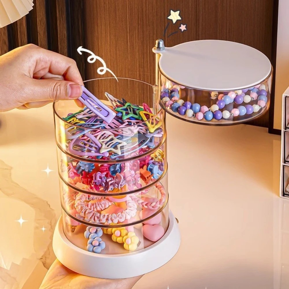 กล่องเก็บอุปกรณ์เสริมผมแบบหมุน - Jewelry Making Organizer Box บทวิจารณ์และราคา