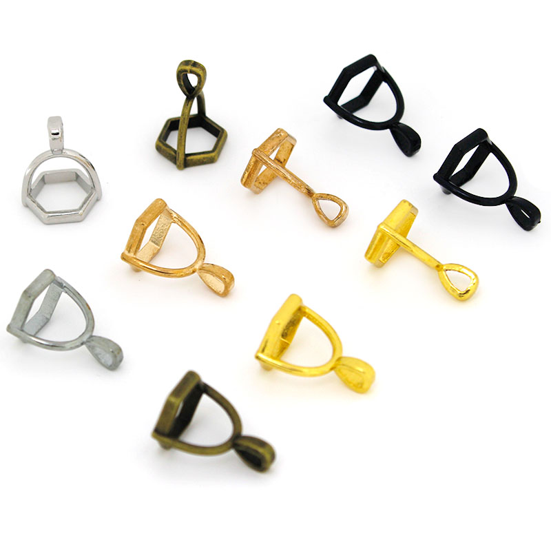 20 ชิ้นอัญมณีหกเหลี่ยมหมวกหินธ - Jewelry Making Metal บทวิจารณ์และราคา