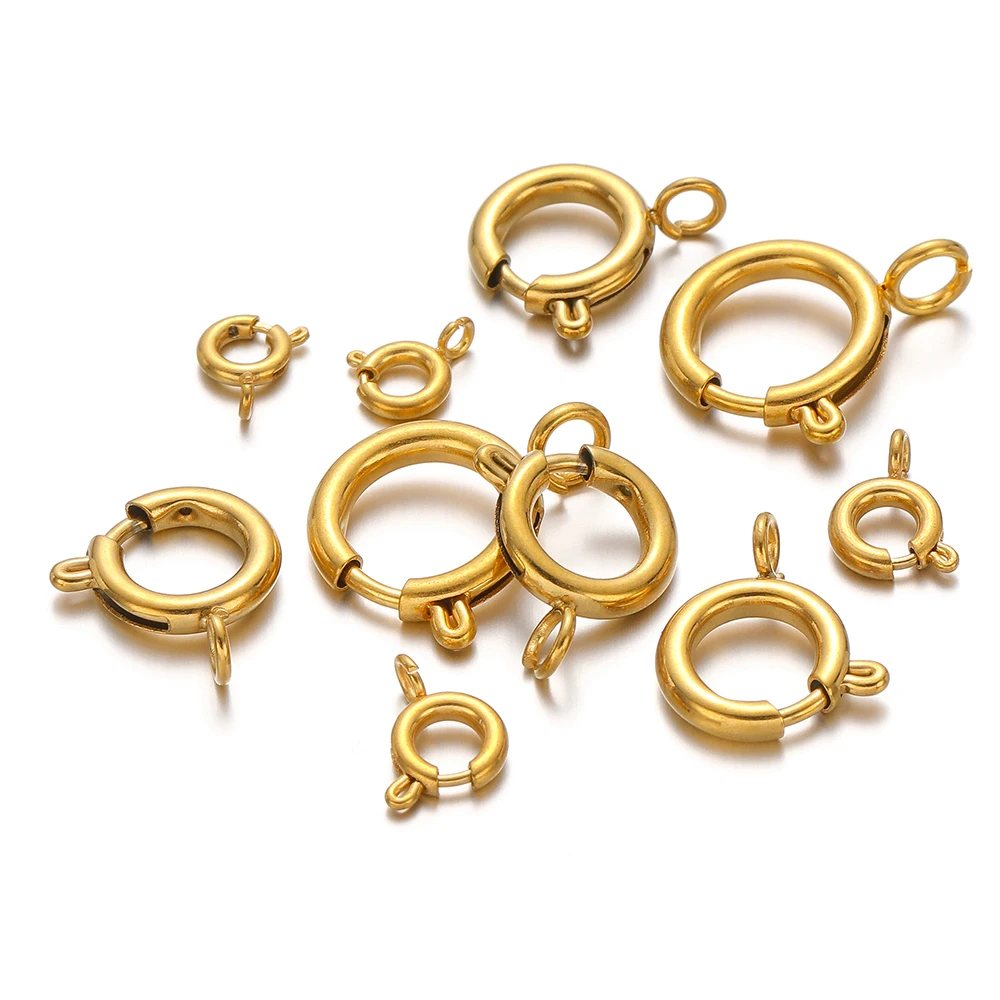 ตัวล็อกสปริงสแตนเลสทรงกลม 10 ช - Jewelry Making Metal บทวิจารณ์และราคา