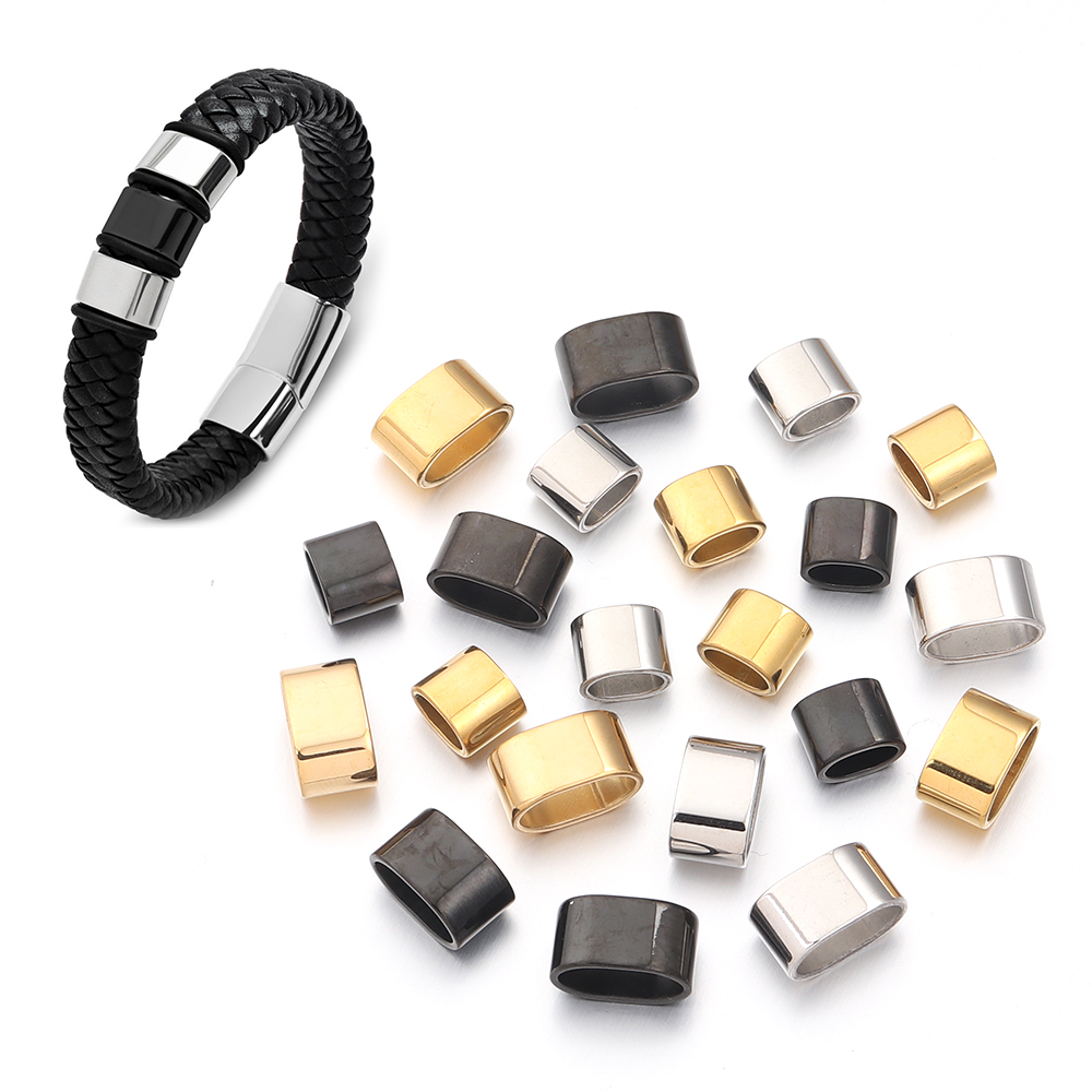 ลูกปัดสไลด์สแตนเลสแบบแบน 6 ชิ้ - Jewelry Making Metal บทวิจารณ์และราคา