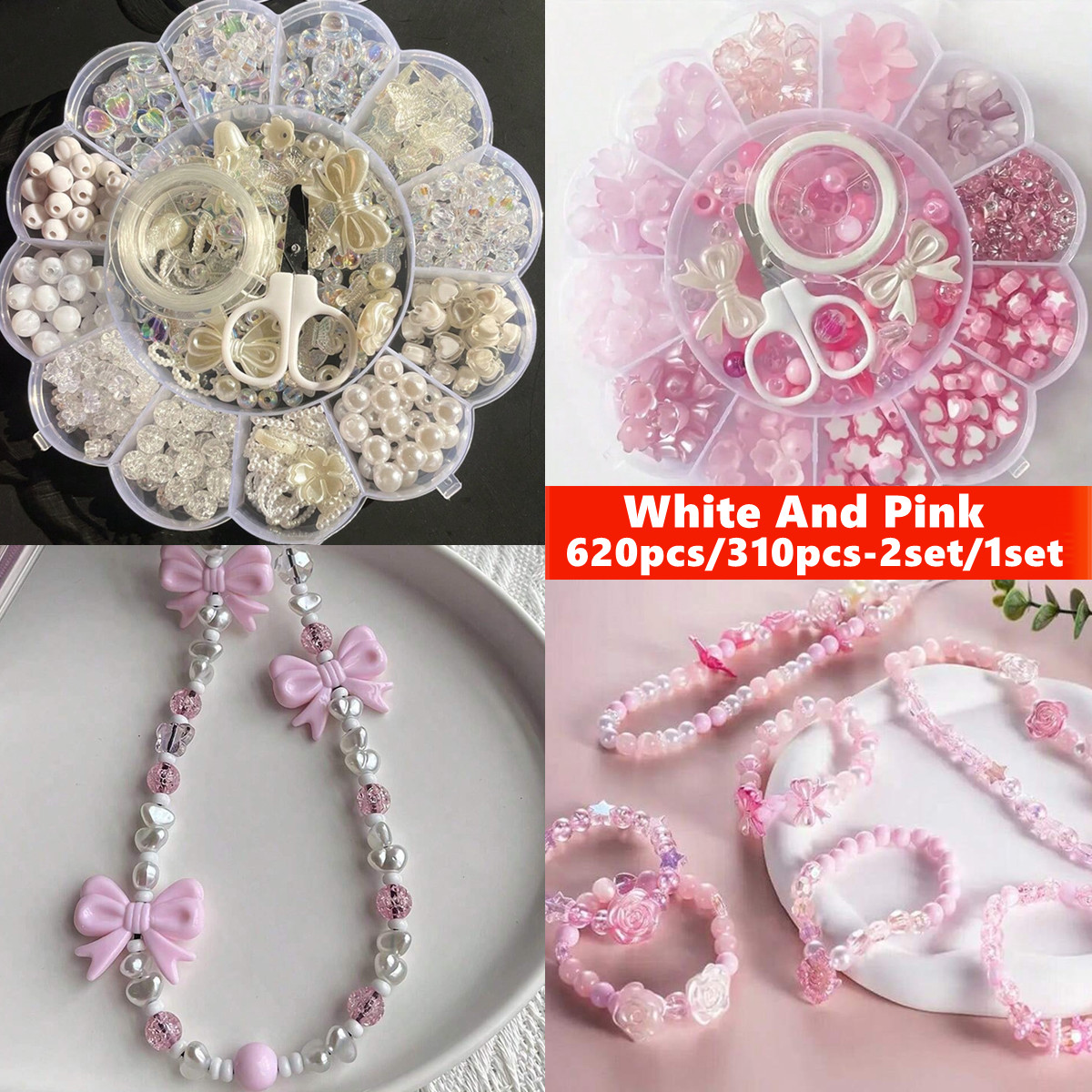 2 ชุด/1 ชุด ลูกปัดอะคริลิค 13  - Jewelry Making Organizer Box บทวิจารณ์และราคา