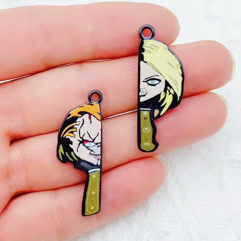 10 ชิ้น จี้อะคริลิกการ์ตูนคู่ร - Jewelry Making Jewelry บทวิจารณ์และราคา