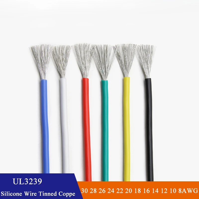 สายซิลิโคน UL3239 2M/5M 30 28  - Wire 22 Gauge Copper บทวิจารณ์และราคา
