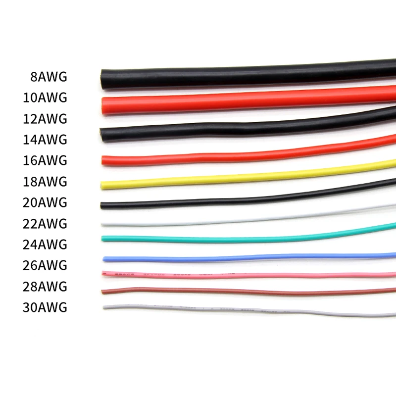 สายซิลิโคน UL3239 2M/5M 30 28  - Wire 22 Gauge Copper บทวิจารณ์และราคา