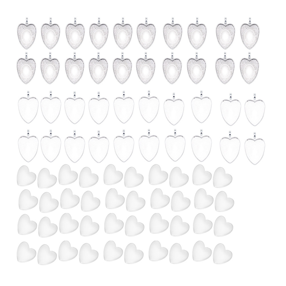 80 ชิ้น ถาดจี้รูปหัวใจ ขอบโลหะ - Jewelry Making With Resin บทวิจารณ์และราคา