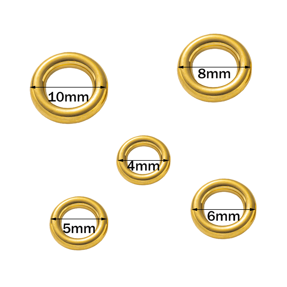 ห่วงสแตนเลสสีทอง 10 ชิ้น แบบไม - Jewelry Making Jump Rings บทวิจารณ์และราคา