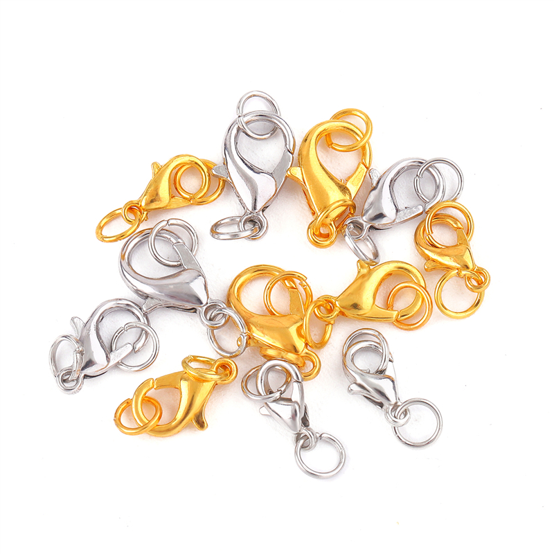 ตัวล็อกแบบก้ามปูสแตนเลสขนาด 10 - Jewelry Making Jump Rings บทวิจารณ์และราคา