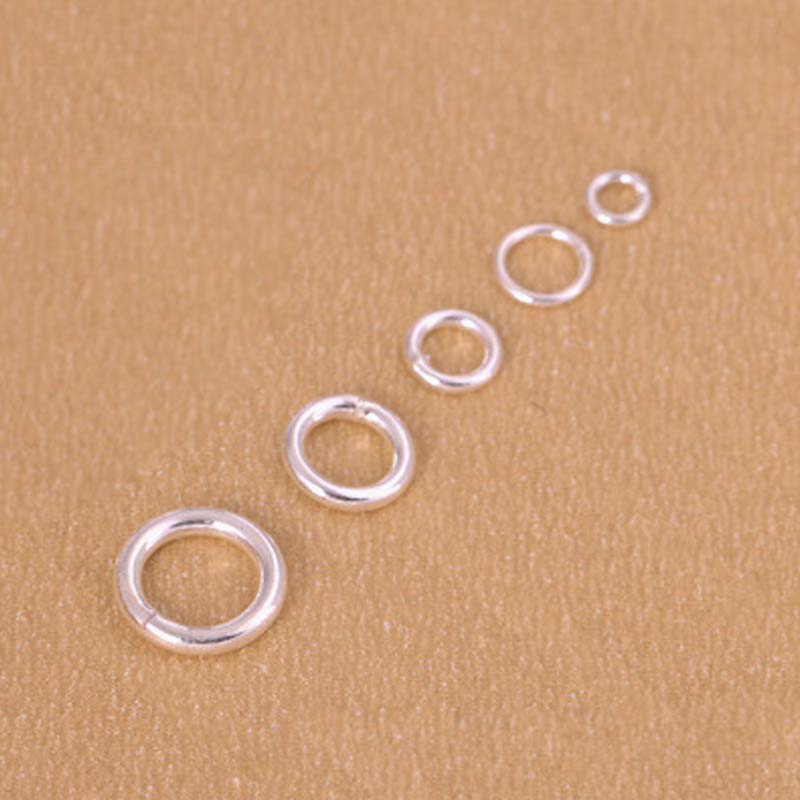 แหวนเงินแท้ 925 แท้ 10 ชิ้น สำ - Jewelry Making Jump Rings บทวิจารณ์และราคา