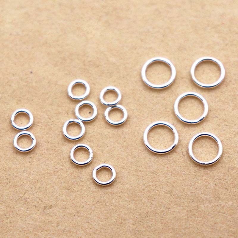 แหวนเงินแท้ 925 แท้ 10 ชิ้น สำ - Jewelry Making Jump Rings บทวิจารณ์และราคา
