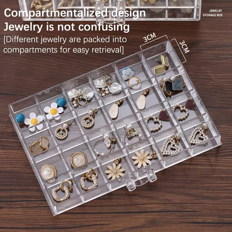 กล่องจัดเก็บเครื่องประดับใส72/ - Jewelry Making Organizer Box บทวิจารณ์และราคา
