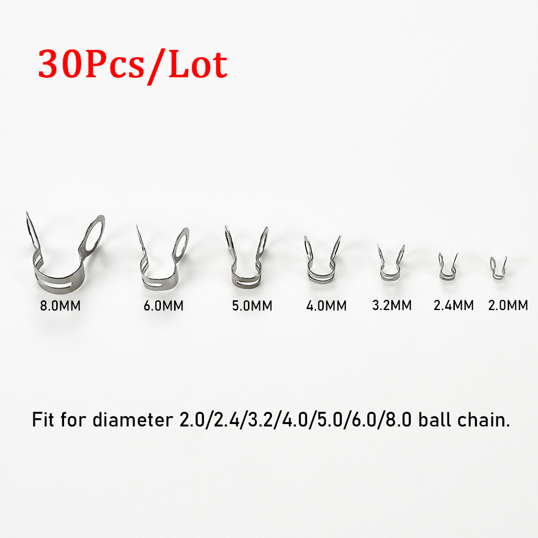 30 ชิ้นสแตนเลสสตีล Ball Chain  - Jewelry Making Metal บทวิจารณ์และราคา