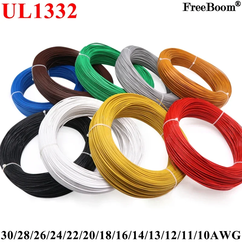 5M/10M UL1332 PTFE ลวด 30/28/2 - Wire 22 Gauge Copper บทวิจารณ์และราคา