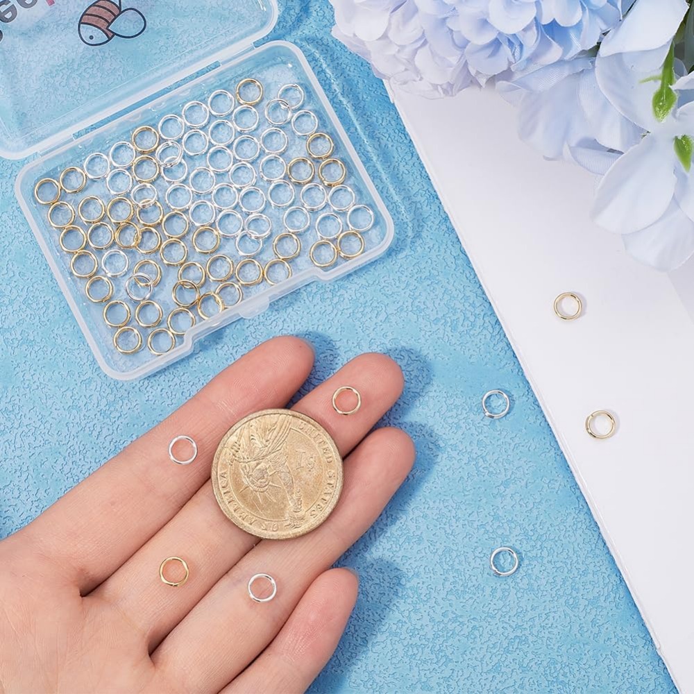 1 กล่อง 80 ชิ้นแหวนกระโดดแยก 2 - Jewelry Making Jump Rings บทวิจารณ์และราคา