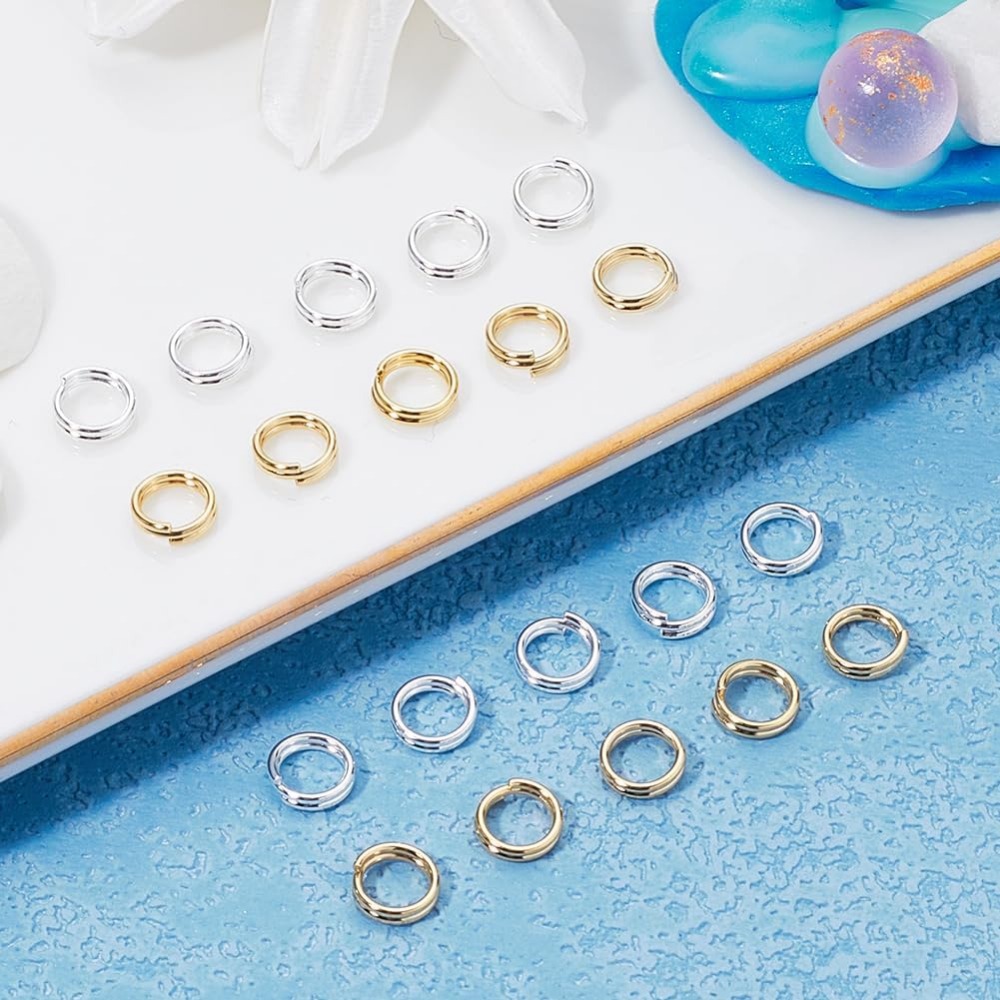1 กล่อง 80 ชิ้นแหวนกระโดดแยก 2 - Jewelry Making Jump Rings บทวิจารณ์และราคา