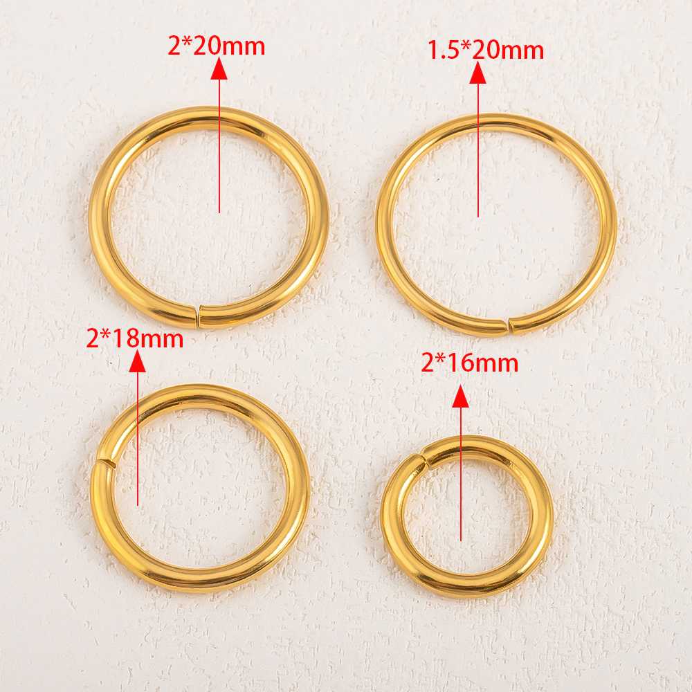 แหวนสแตนเลสขนาดใหญ่แบบเปิด ไม่ - Jewelry Making Jump Rings บทวิจารณ์และราคา