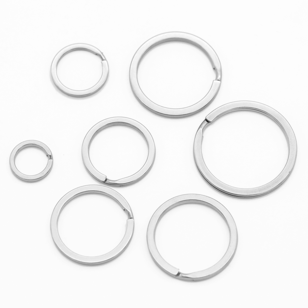พวงกุญแจสแตนเลสทรงกลมแบน ขนาด  - Jewelry Making Jump Rings บทวิจารณ์และราคา