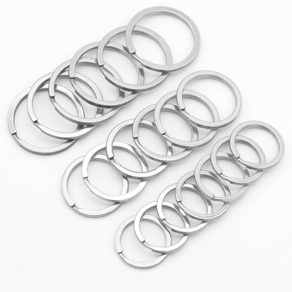 พวงกุญแจสแตนเลสทรงกลมแบน ขนาด  - Jewelry Making Jump Rings บทวิจารณ์และราคา