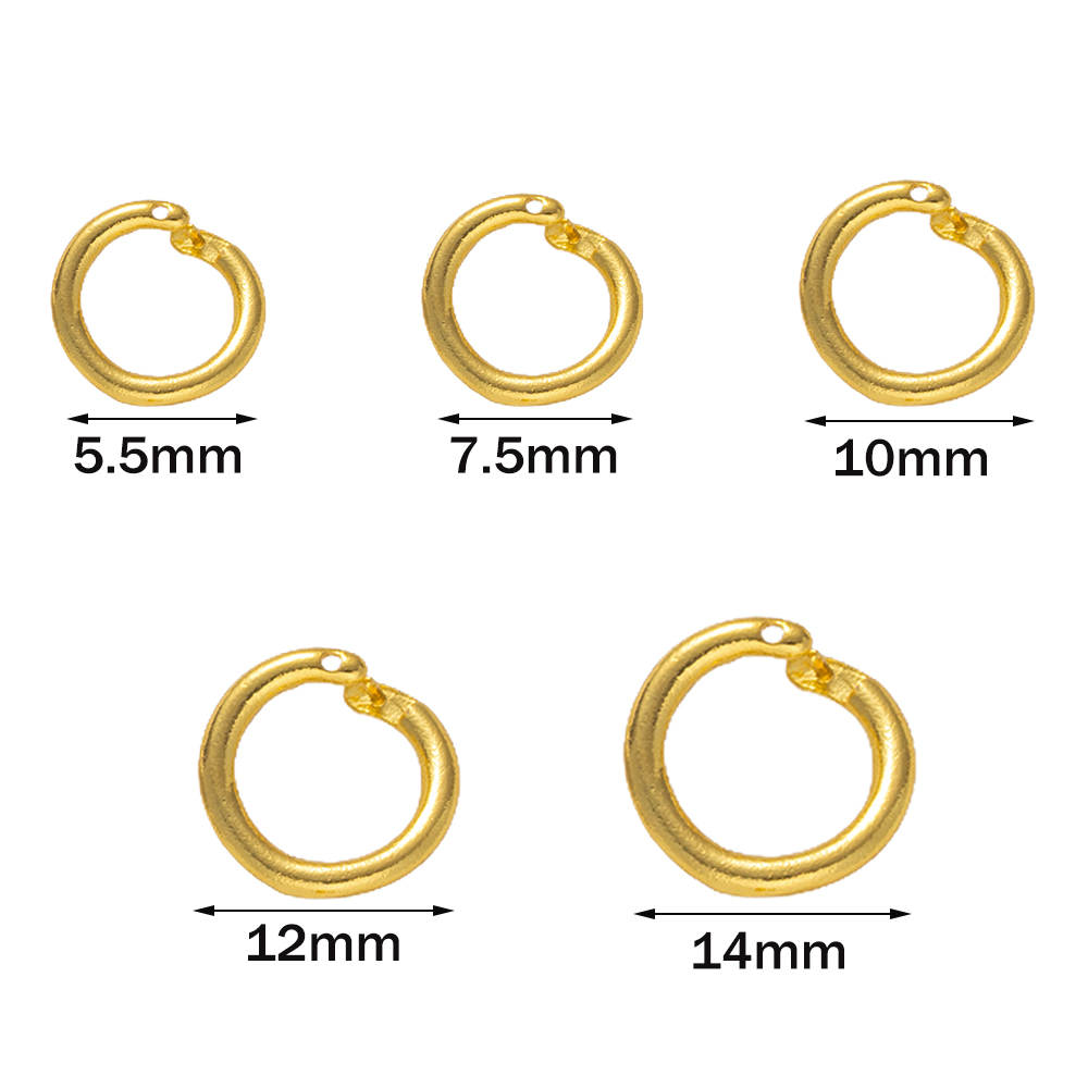 ห่วงกลมแบบหนีบเคลือบทอง 18K จำ - Jewelry Making Jump Rings บทวิจารณ์และราคา