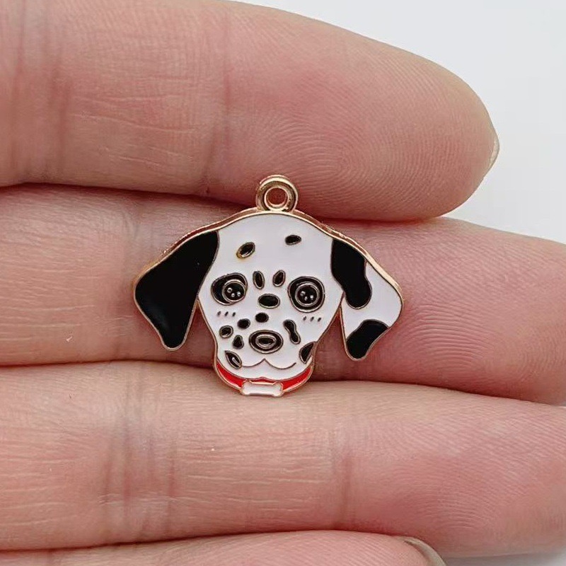 จี้โลหะผสมรูปสุนัขลายจุดการ์ตู - Jewelry Making Jewelry บทวิจารณ์และราคา