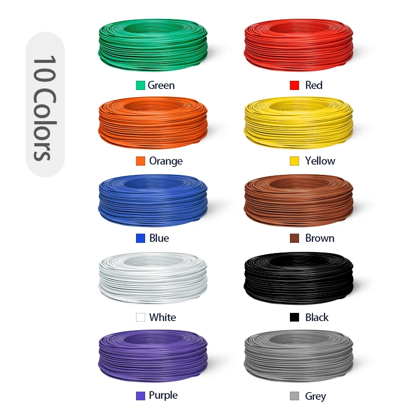 สายไฟฟ้า PVC ฉนวนแข็ง ชุบดีบุก - Wire 22 Gauge Copper บทวิจารณ์และราคา