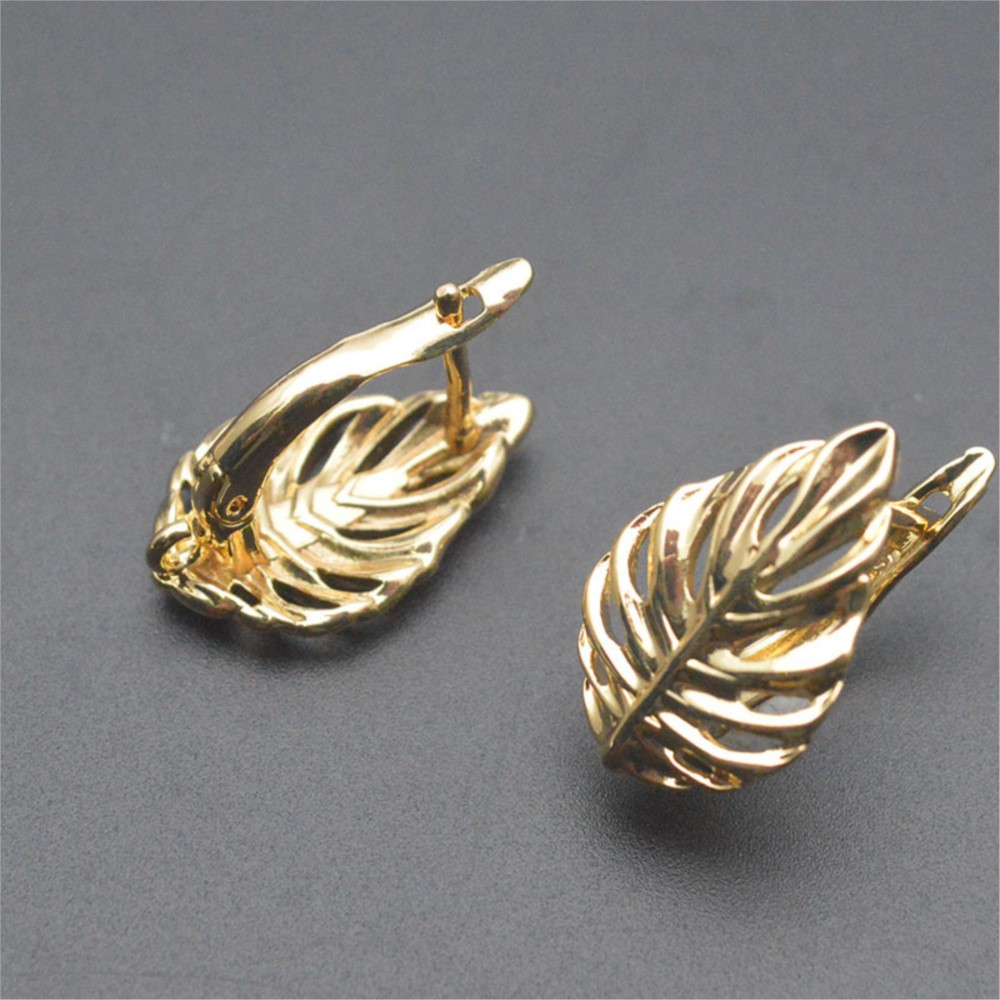 ต่างหูแบบตะขอเกี่ยวรูปใบไม้ ชุ - Jewelry Making Metal บทวิจารณ์และราคา