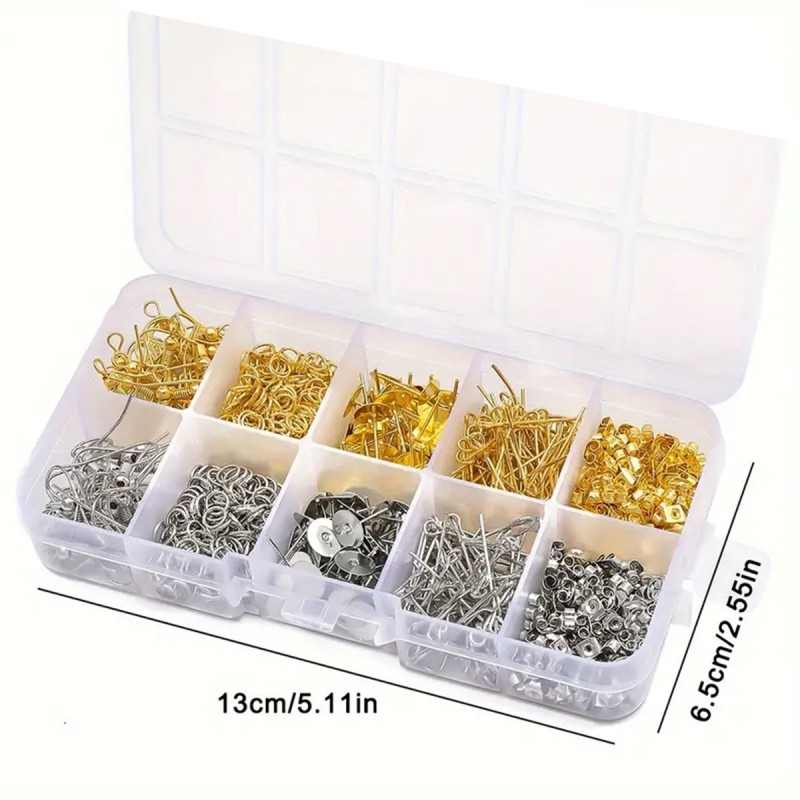 ชุดอุปกรณ์ทำต่างหูแบบเกี่ยวหู  - Jewelry Making Organizer Box บทวิจารณ์และราคา