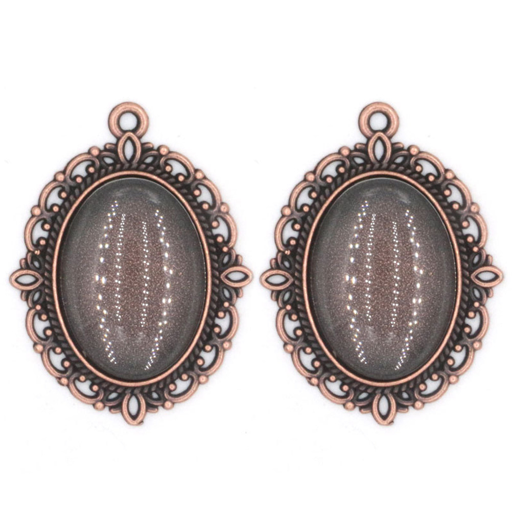 50 ชิ้น จี้อัญมณี ถาดจี้โลหะผส - Jewelry Making With Resin บทวิจารณ์และราคา