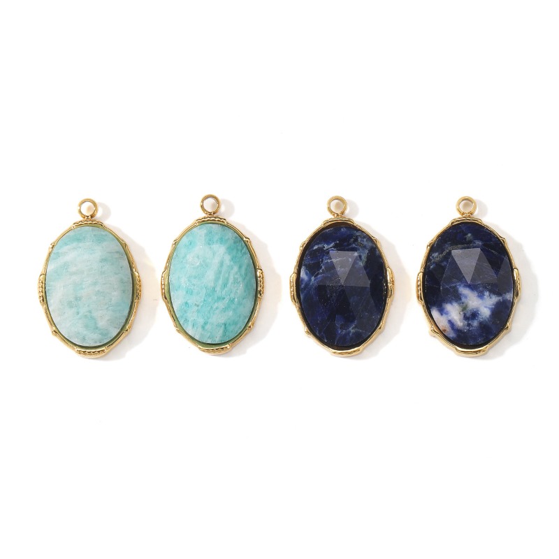 จี้หินโซดาไลต์อะเมโซไนต์ทรงรีเ - Jewelry Making Michaels บทวิจารณ์และราคา